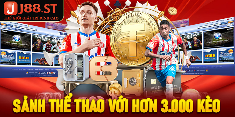 Sảnh thể thao với hơn 3.000 kèo cược mỗi ngày